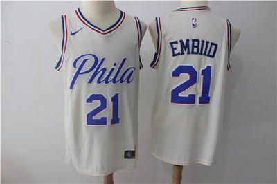 Nike 76ers #21 Joel Embiid Cream City Edition Swingman Jersey Nike 76ers #21 Joel Embiid Cream City Edition Swingman Jersey