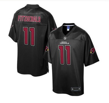 Nike Arizona Cardinals #11 Larry Fitzgerald Black Men's NFL Pro Line Black Reverse Fashion Game Jersey