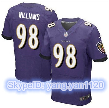 Nike Baltimore Ravens #98 Brandon Williams Purple Team Color Men's Stitched NFL New Elite Jersey