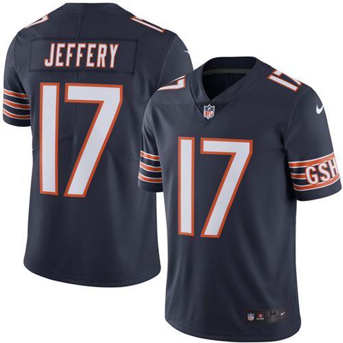 Nike Bears #17 Alshon Jeffery Navy Blue Youth Stitched NFL Limited Rush Jersey Nike Bears #17 Alshon Jeffery Navy Blue Youth Stitched NFL Limited Rush Jersey