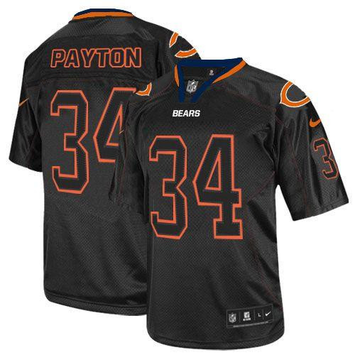 Nike Bears #34 Walter Payton Lights Out Black Youth Stitched NFL Elite Jersey Nike Bears #34 Walter Payton Lights Out Black Youth Stitched NFL Elite Jersey