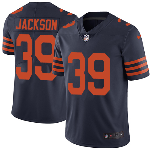 Nike Bears #39 Eddie Jackson Navy Blue Alternate Men's Stitched NFL Vapor Untouchable Limited Jersey Nike Bears #39 Eddie Jackson Navy Blue Alternate Men's Stitched NFL Vapor Untouchable Limited Jersey
