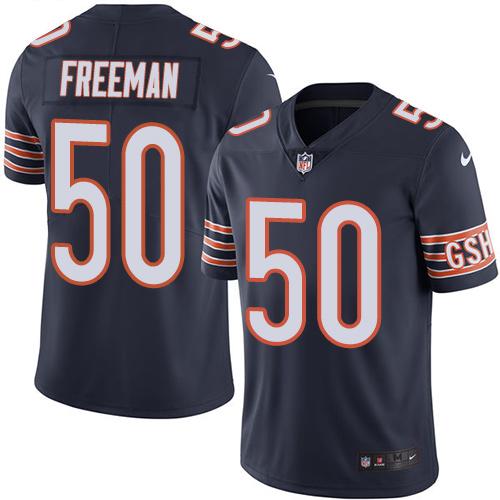 Nike Bears #50 Jerrell Freeman Navy Blue Men's Stitched NFL Limited Rush Jersey Nike Bears #50 Jerrell Freeman Navy Blue Men's Stitched NFL Limited Rush Jersey