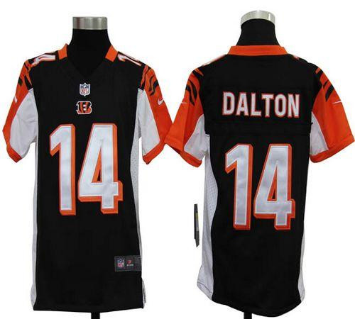 Nike Bengals #14 Andy Dalton Black Team Color Youth Stitched NFL Elite Jersey Nike Bengals #14 Andy Dalton Black Team Color Youth Stitched NFL Elite Jersey