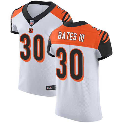 Nike Bengals #30 Jessie Bates III White Men's Stitched NFL Vapor Untouchable Elite Jersey Nike Bengals #30 Jessie Bates III White Men's Stitched NFL Vapor Untouchable Elite Jersey