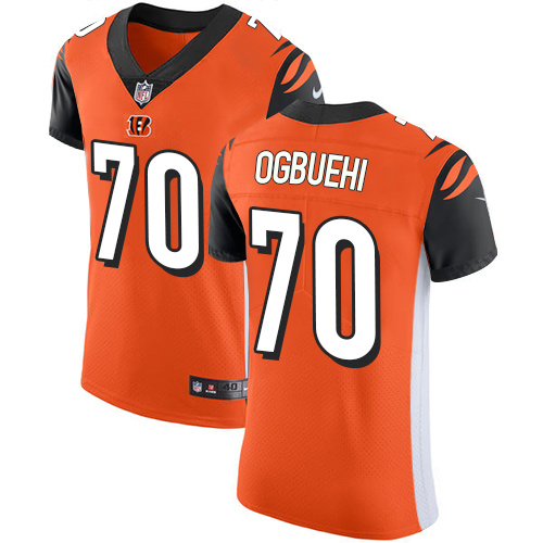Nike Bengals #70 Cedric Ogbuehi Orange Alternate Men's Stitched NFL Vapor Untouchable Elite Jersey Nike Bengals #70 Cedric Ogbuehi Orange Alternate Men's Stitched NFL Vapor Untouchable Elite Jersey