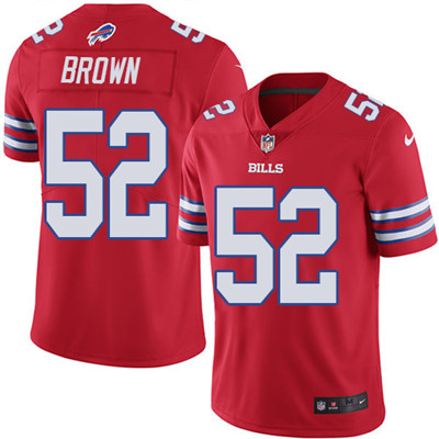Nike Bills #52 Preston Brown Red Youth Stitched NFL Limited Rush Jersey Nike Bills #52 Preston Brown Red Youth Stitched NFL Limited Rush Jersey
