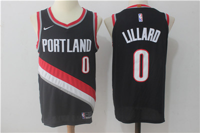 Nike Blazers #0 Damian Lillard Black Stitched NBA Jersey Nike Blazers #0 Damian Lillard Black Stitched NBA Jersey