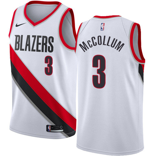 Nike Blazers #3 C.J. McCollum White NBA Swingman Association Edition Jersey Nike Blazers #3 C.J. McCollum White NBA Swingman Association Edition Jersey