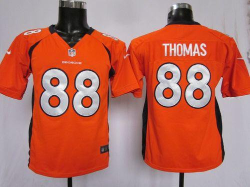 Nike Broncos #88 Demaryius Thomas Orange Team Color Youth Stitched NFL Elite Jersey