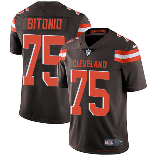 Nike Browns #75 Joel Bitonio Brown Team Color Youth Stitched NFL Vapor Untouchable Limited Jersey Nike Browns #75 Joel Bitonio Brown Team Color Youth Stitched NFL Vapor Untouchable Limited Jersey