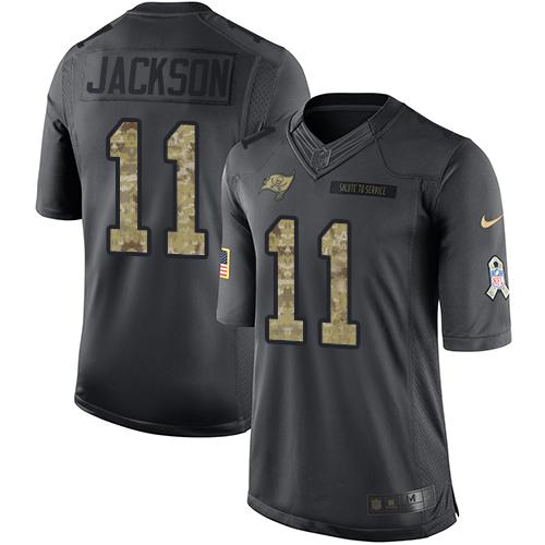 Nike Buccaneers #11 DeSean Jackson Black Men's Stitched NFL Limited 2016 Salute to Service Jersey Nike Buccaneers #11 DeSean Jackson Black Men's Stitched NFL Limited 2016 Salute to Service Jersey