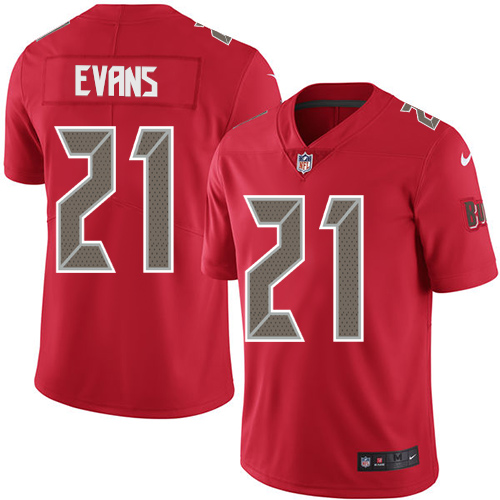 Nike Buccaneers #21 Justin Evans Red Men's Stitched NFL Limited Rush Jersey Nike Buccaneers #21 Justin Evans Red Men's Stitched NFL Limited Rush Jersey