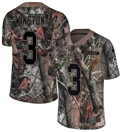 Nike Buccaneers #3 Jameis Winston Camo Men's Stitched NFL Limited Rush Realtree Jersey Nike Buccaneers #3 Jameis Winston Camo Men's Stitched NFL Limited Rush Realtree Jersey