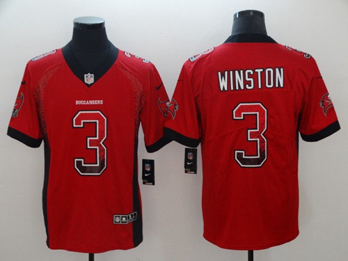 Nike Buccaneers #3 Jameis Winston Red Team Color Men's Stitched NFL Limited Rush Drift Fashion Jersey Nike Buccaneers #3 Jameis Winston Red Team Color Men's Stitched NFL Limited Rush Drift Fashion Jersey