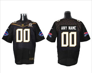 Nike Buffalo Bills Customized Black 2016 Pro Bowl Men's Stitched NFL Elite Jersey