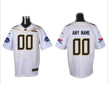 Nike Buffalo Bills Customized White 2016 Pro Bowl Men's Stitched NFL Elite Jersey