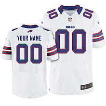 Nike Buffalo Bills Customized White Customized Elite Jerseys