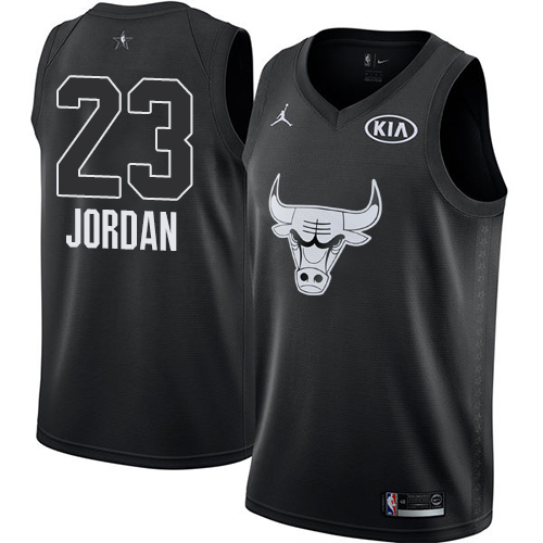 Nike Bulls #23 Michael Jordan Black Youth NBA Jordan Swingman 2018 All-Star Game Jersey Nike Bulls #23 Michael Jordan Black Youth NBA Jordan Swingman 2018 All-Star Game Jersey