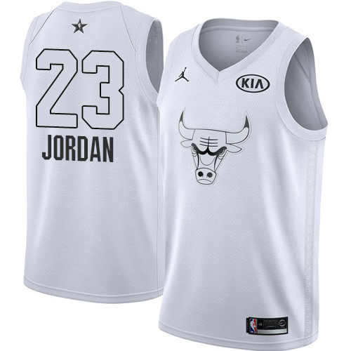 Nike Bulls #23 Michael Jordan White Youth NBA Jordan Swingman 2018 All-Star Game Jersey Nike Bulls #23 Michael Jordan White Youth NBA Jordan Swingman 2018 All-Star Game Jersey