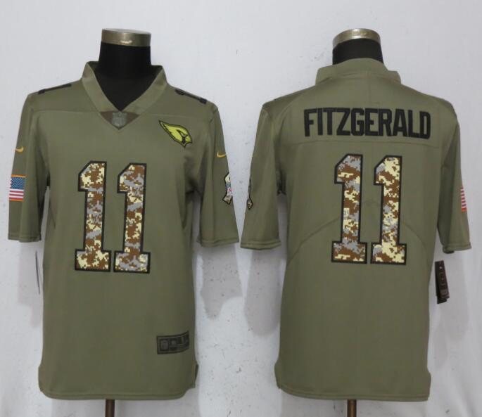 Nike Cardinals #11 Larry Fitzgerald Olive Camo Salute To Service Limited Jersey Nike Cardinals #11 Larry Fitzgerald Olive Camo Salute To Service Limited Jersey