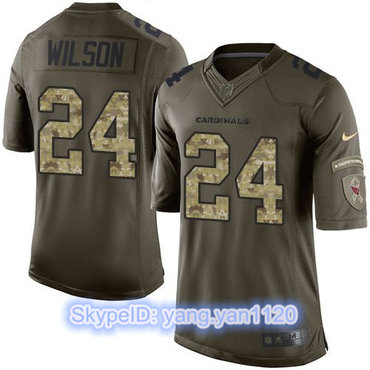 Nike Cardinals #24 Adrian Wilson Green Men's Stitched NFL Limited Salute to Service Jersey
