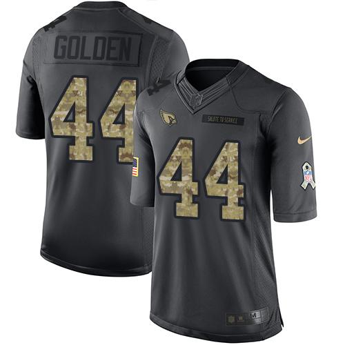 Nike Cardinals #44 Markus Golden Black Men's Stitched NFL Limited 2016 Salute to Service Jersey Nike Cardinals #44 Markus Golden Black Men's Stitched NFL Limited 2016 Salute to Service Jersey