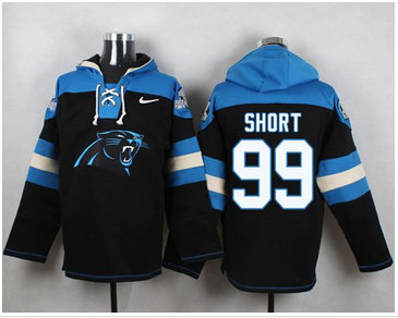 Nike Carolina Panthers #99 Kawann Short Black Player Pullover NFL Hoodie