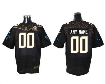 Nike Carolina Panthers Customized Black 2016 Pro Bowl Men's Stitched NFL Elite Jersey Nike Carolina Panthers Customized Black 2016 Pro Bowl Men's Stitched NFL Elite Jersey