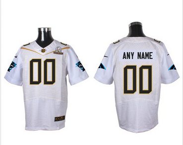 Nike Carolina Panthers Customized White 2016 Pro Bowl Men's Stitched NFL Elite Jersey Nike Carolina Panthers Customized White 2016 Pro Bowl Men's Stitched NFL Elite Jersey