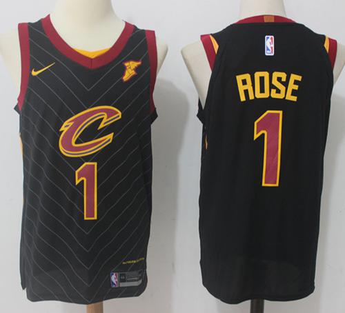 Nike Cavaliers #1 Derrick Rose Black Stitched NBA Swingman Jersey Nike Cavaliers #1 Derrick Rose Black Stitched NBA Swingman Jersey