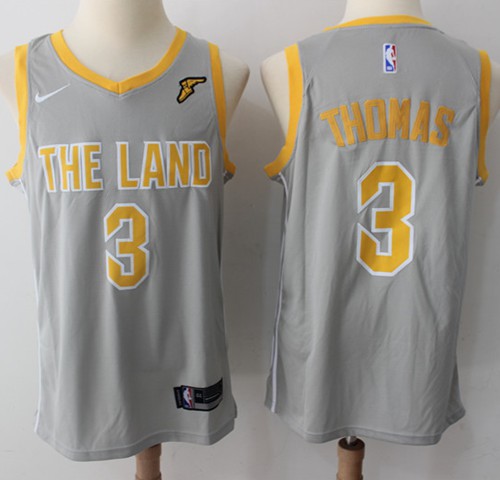 Nike Cavaliers #3 Isaiah Thomas Gray NBA Swingman City Edition Jersey Nike Cavaliers #3 Isaiah Thomas Gray NBA Swingman City Edition Jersey