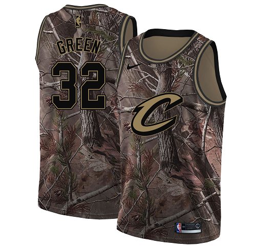 Nike Cavaliers #32 Jeff Green Camo Women's NBA Swingman Realtree Collection Jersey