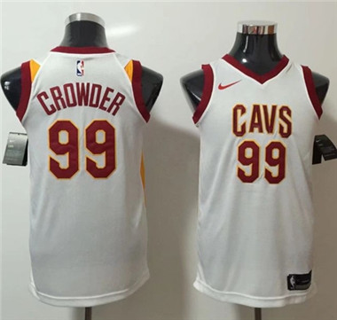 Nike Cavaliers #99 Jae Crowder White NBA Swingman Jersey