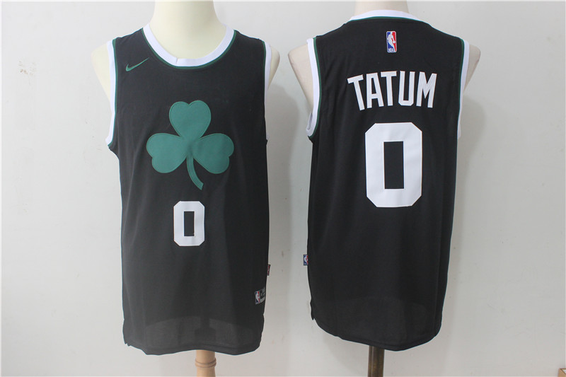 Nike Celtics #0 Jayson Tatum Black Stitched NBA Jersey Nike Celtics #0 Jayson Tatum Black Stitched NBA Jersey