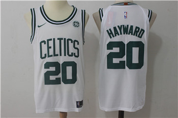 Nike Celtics #20 Gordon Hayward White Nike Jersey