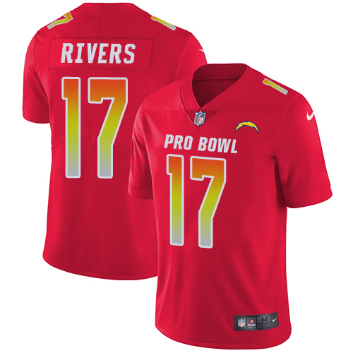 Nike Chargers #17 Philip Rivers Red Youth Stitched NFL Limited AFC 2018 Pro Bowl Jersey Nike Chargers #17 Philip Rivers Red Youth Stitched NFL Limited AFC 2018 Pro Bowl Jersey