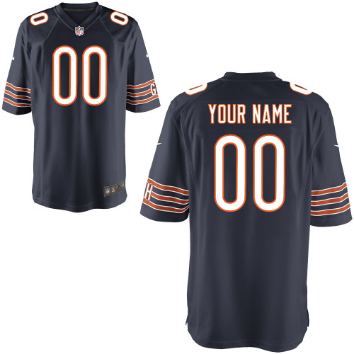 Nike Chicago Bears Customized Game Blue Jerseys