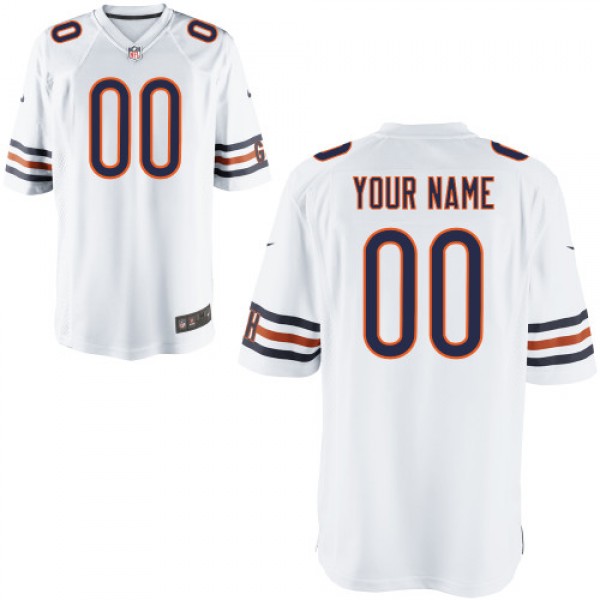 Nike Chicago Bears Customized Game White Jerseys