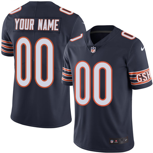 Nike Chicago Bears Elite Navy Blue Home Youth Jersey NFL  Vapor Untouchable Customized jerseys