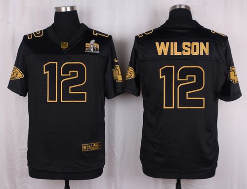 Nike Chiefs #12 Albert Wilson Black Men's Stitched NFL Elite Pro Line Gold Collection Jersey Nike Chiefs #12 Albert Wilson Black Men's Stitched NFL Elite Pro Line Gold Collection Jersey