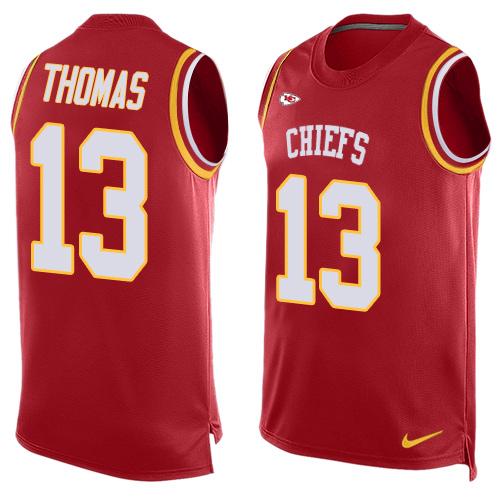Nike Chiefs #13 De'Anthony Thomas Red Team Color Men's Stitched NFL Limited Tank Top Jersey Nike Chiefs #13 De'Anthony Thomas Red Team Color Men's Stitched NFL Limited Tank Top Jersey