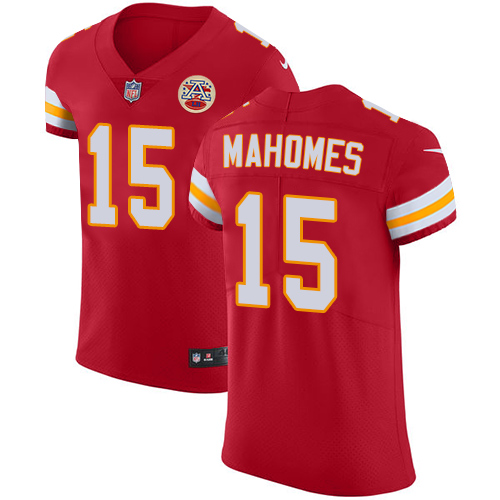 Nike Chiefs #15 Patrick Mahomes Red Team Color Men's Stitched NFL Vapor Untouchable Elite Jersey Nike Chiefs #15 Patrick Mahomes Red Team Color Men's Stitched NFL Vapor Untouchable Elite Jersey