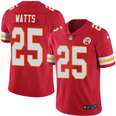Nike Chiefs #25 Armani Watts Red Team Color Men's Stitched NFL Vapor Untouchable Limited Jersey