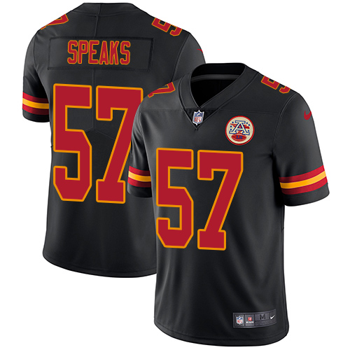 Nike Chiefs #57 Breeland Speaks Black Men's Stitched NFL Limited Rush Jersey Nike Chiefs #57 Breeland Speaks Black Men's Stitched NFL Limited Rush Jersey