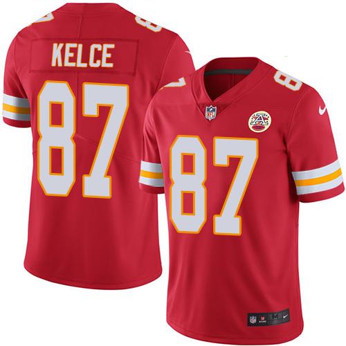 Nike Chiefs #87 Travis Kelce Red Men's Stitched NFL Limited Rush Jersey Nike Chiefs #87 Travis Kelce Red Men's Stitched NFL Limited Rush Jersey