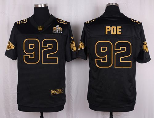 Nike Chiefs #92 Dontari Poe Black Men's Stitched NFL Elite Pro Line Gold Collection Jersey Nike Chiefs #92 Dontari Poe Black Men's Stitched NFL Elite Pro Line Gold Collection Jersey