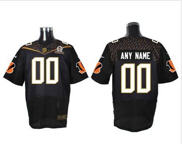 Nike Cincinnati Bengals Customized Black 2016 Pro Bowl Men's Stitched NFL Elite Jersey