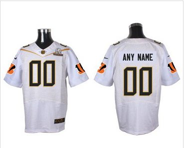 Nike Cincinnati Bengals Customized White 2016 Pro Bowl Men's Stitched NFL Elite Jersey