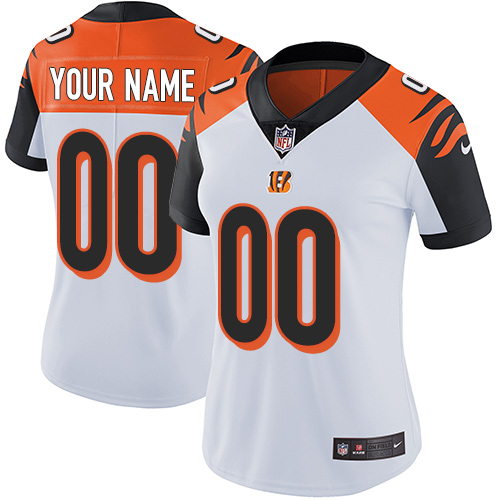 Nike Cincinnati Bengals Elite White Road Women's Jersey NFL  Vapor Untouchable Customized jerseys
